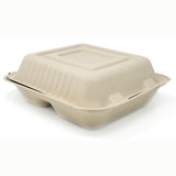 Compostable 8 inch to-go box
